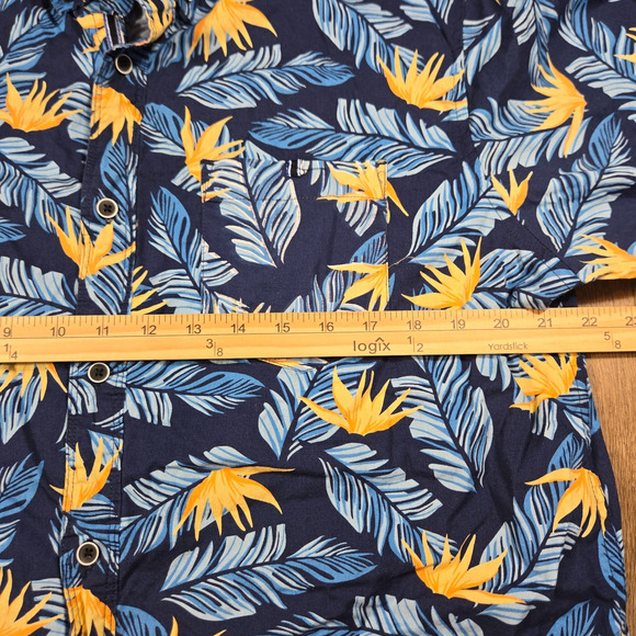 Stitches & Rivets Men’s XL Hawaiian Shirt Floral AOP Button Down Short Sleeve - Picture 5 of 6